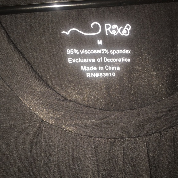 Black Long Sleeve Top w/ Disco Ball Bottom Medium - Picture 5 of 5